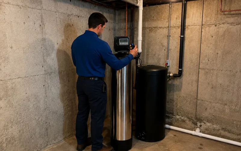 Water softener installation